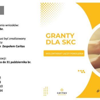 GRANTY dla wolontariuszy SKC – wygraj i działaj razem z nami!