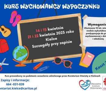 Zapraszamy na Kurs wychowawcy wypoczynku