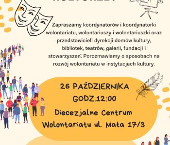 Zapraszamy na warsztaty “O wolontariacie w kulturze”