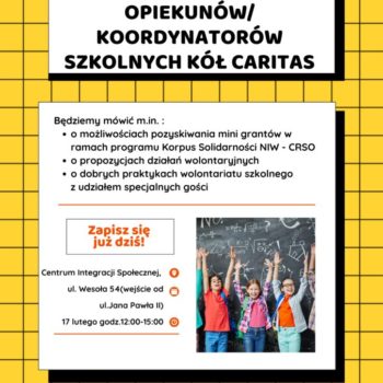 Konferencja szkoleniowa dla opiekunów SKC