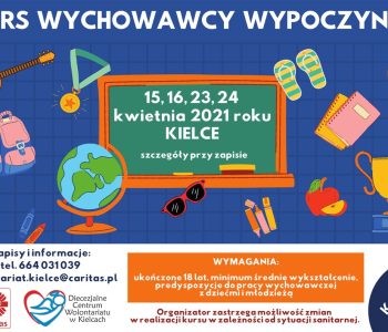 Zachęcamy do udziału w Kursie Wychowawcy Wypoczynku