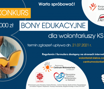 Rusza konkurs na bony edukacyjne dla wolontariuszy