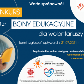 Rusza konkurs na bony edukacyjne dla wolontariuszy